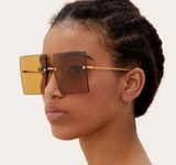 Big Frame Borderless Trendy Unisex Sunglasses