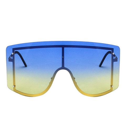 Newest Unisex Anti-Glare Metal Shield Style Sunglasses